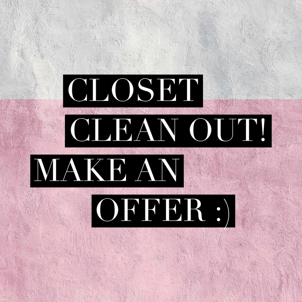 Clearing out my closet!